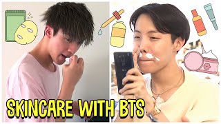 Skincare Routine With BTS [upl. by Gustav]