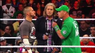 Bret Hart punches CM Punk Raw Sept 10 2012 [upl. by Lourie423]