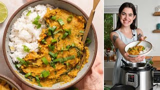 Instant Pot Red Lentil Curry  vegan amp glutenfree [upl. by Jeremias]