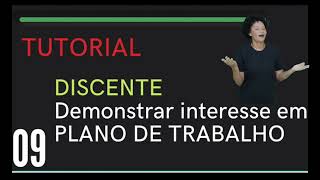 Video 9 Discente Demonstrar interesse em plano de trabalho no SIGAA ACESSÍVEL EM LIBRAS [upl. by Jeffie]