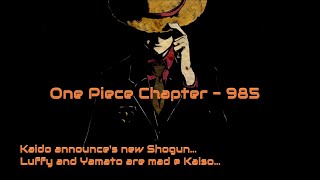 One Piece Chapter 985 English [upl. by Andrej]