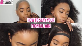 HOW TO INSTALL A FRONTAL WIG  ADD BABY HAIRS LIKE A PRO Detailed [upl. by Thomson]