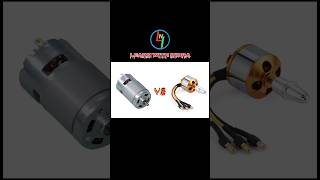 Brushed vs BLDC Motor 🔥  Brushless Dc motor motor robotics shorts youtubeshorts shortvideo [upl. by Haynor941]