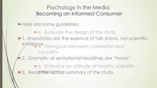 Research Methods Psychology in the Media [upl. by Erasaec62]