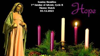 Sunday Homilies  1st Sunday of Advent 03122023 [upl. by Selle]