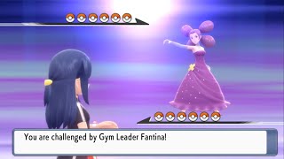 Pokémon Brilliant Diamond vs Gym Leader Fantina Rematch Set Mode No items [upl. by Lyret]