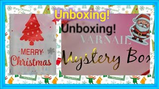 Christmas  Mystery Box  Bag  Unboxing  Varnail  PR [upl. by Lledrev569]