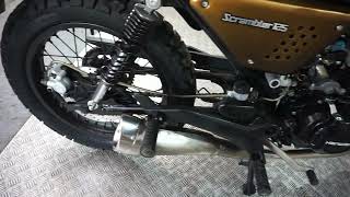 MOTORBIKES 4 ALL REVIEW HANWAY SCRAMBLER 125 FOR SALE [upl. by Eelirol]