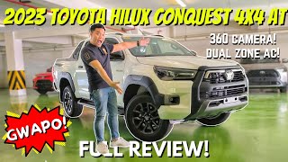 2023 TOYOTA HILUX CONQUEST 4X4 AT  FULL REVIEW  BEST SELLING BRUSKO PICKUP TRUCK  LOUIE CASTRO TV [upl. by Nauqe]