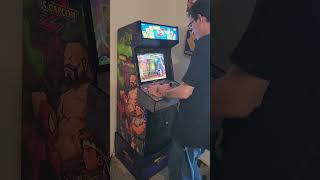 Marvel Vs Capcom 2 Arcade One Up Machine Brief REVIEW [upl. by Anirtal327]