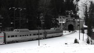 Amtrak Snow Train 2013  Cascade Tunnel East Portal [upl. by Emerson]