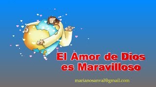 EL AMOR DE DIOS ES MARAVILLOSO VERSION KARAOKE CON VOZ GUIA KARAOKE KIDS [upl. by Jerrine]