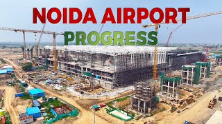 Noida International Airport Progress in 2024  Jewar Airport Construction Update [upl. by Zavras]