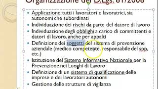 Sicurezza sul lavoro  Parte 11  DLgs 81  2008  tutorial [upl. by Rehpotsihrc]