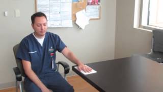 Shoulder Rehabilitation Exercise  Table Slides Demonstration [upl. by Trev]