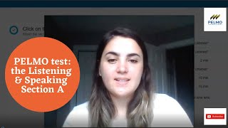 How to do section A of Listening amp Speaking test on the PELMO assessment [upl. by Erastatus970]