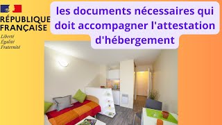 Campus Francevoici la liste des documents nécessaires pour une attestation dhébergement [upl. by Leumhs]