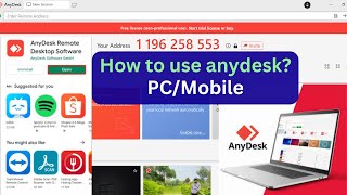 How to Use Anydesk on PC amp Mobile  Quick Tutorial [upl. by Darnall]