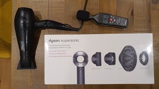 Dyson Supersonic Hair Dryer Black Nickel vs traditional hair dryer dB sound test and compare [upl. by Abelard]