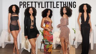 PRETTYLITTLETHING GOING OUT VACATION TRYON HAUL 2024 [upl. by Nelhsa]