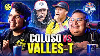 ESTE ES EL VALLES T PELIGROSO  Reacción a VALLES T vs COLOSO  Final Red Bull Batalla Colombia [upl. by Nylemaj]