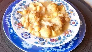 POTAJE de GARBANZOS con BACALAO y Albóndigas Receta Semana Santa [upl. by Alinna869]