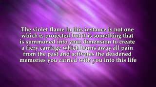 Transcending Violet Flame Activation amp Mantra by St Germain [upl. by Ytinav161]