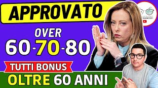 HAI PIÙ DI 60 ANNI  ALLORA HAI DIRITTO a RICEVERE QUESTI 14 BENEFICI ➡ BONUS 850€ ANZIANI INVALIDI [upl. by Leamse362]