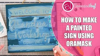 How to Make a Stencil Using Oramask [upl. by Awad]