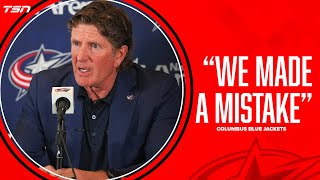 ‘We made a mistake’ Blue Jackets apologize for the hiring of Mike Babcock [upl. by Aciria289]