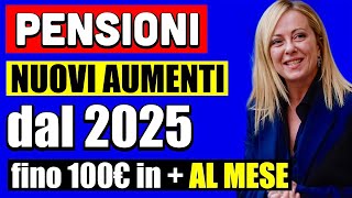 PENSIONI 100€ in PIÙ AL MESE DAL 2025 👉 NUOVA RIFORMA E NUOVI SCAGLIONI 💰📄 [upl. by Tempest637]