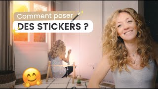 Comment poser un sticker au mur [upl. by Eastman819]