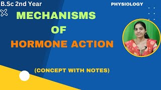 Mechanism of Hormone Actions BSc 2nd YearClassifications of Hormones hormonesendocrinesystem [upl. by Ecnadnak]