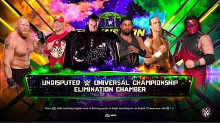 Taker VS Cena VS Brock VS Reigns VS Kane VS Shawn  Undisputed Championship Elimination Chamber [upl. by Dlnaod]