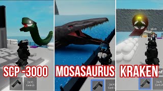 SCP Bloop  SCP 3000 Mosasaurus amp Kraken monster jumpscares roblox scpgame PrathuPlayz [upl. by Haze]