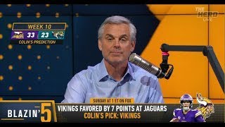 THE HERD  Colin Cowherd CONFIDENT Minnesota Vikings Will DOMINATE Jags  NFL [upl. by Dorn]