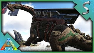 TITANOSAURUS TAMING WITH QUETZ GUNSHIP THE RISE amp FALL OF DAVE  Ark Survival Evolved S4E100 [upl. by Tamra]