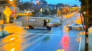 Drink driving Incredible footage of crash in New Jersey [upl. by Pathe]