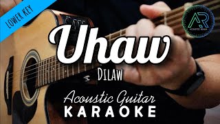 Uhaw Tayong Lahat by Dilaw Lyrics  Lower Key  Acoustic Guitar Karaoke [upl. by Hepsiba399]