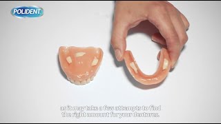 How do I use a denture adhesive cream [upl. by Yojal127]