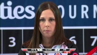 Hanna ON vs Einarson MB  2016 Scotties Tournament of Hearts Draw 5 [upl. by Enileme]