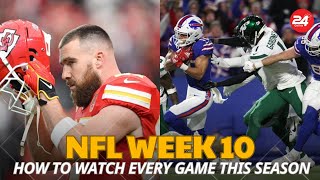 quotNFL 2024 Week 10 How to Watch Every Game This Season – Complete Guidequot [upl. by Irrej222]