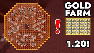 Minecraft Best Easy Gold Farm 121  1450 Ingots per Hour [upl. by Oretos376]