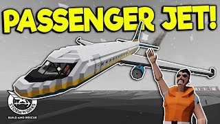 CRAZY PASSENGER DELIVERY ENDS IN PLANE CRASH  Stormworks Build and Rescue Gameplay Survival [upl. by Ralph456]