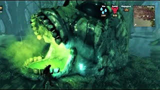 Valheim Bonemass Boss 3 Fight at skull altar Boiling Death in Swamp [upl. by Yam]