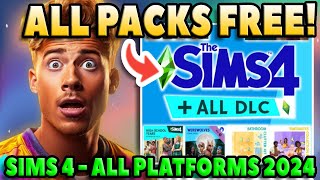 NEW How to get ALL Sims 4 Packs for FREE 2024  Free SIMS 4 DLC Packs PC MAC XBOX PS4 PS5 [upl. by Figueroa]