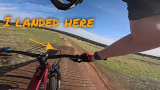 I went way too fast into this jump  sending epic trails at cobbler creek [upl. by Agon727]