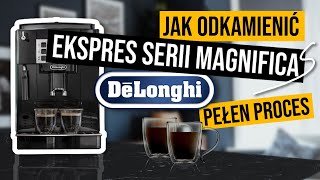 Proces odkamieniania ekpresu DeLonghi Magnifica S ECAM 22110B [upl. by Deedee588]