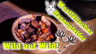 🍲 Wild auf Wild Westfälischer 🐰 Hasenpfeffer  Hasenragout aus dem Dutch Oven 🥘 [upl. by Branch]