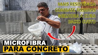 A melhor microfibra para concreto que existe [upl. by Trevah]